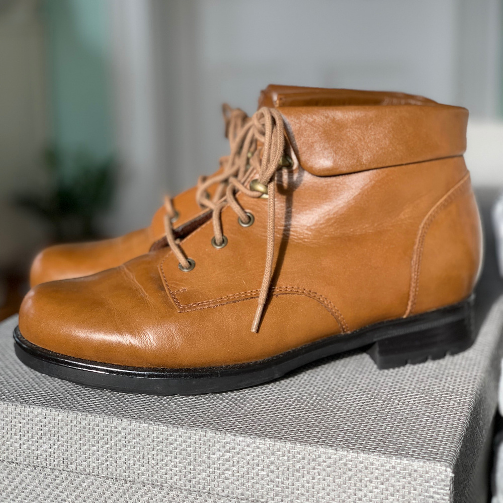 Earth Shoe Brown Ottawa Ankle Boots 8.5w